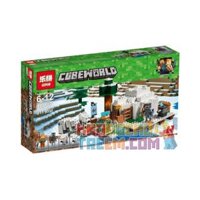 NOT Lego MINECRAFT THE POLAR IGLOO 21142 Bela Lari 10811 LELE 33148 LEPIN 18037 SHENG YUAN/SY 998 SY998 xếp lắp ráp ghép mô hình LỀU TUYẾT Ở VÙNG CỰC Game Xây Dựng 278 khối