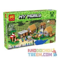 NOT Lego MINECRAFT THE VILLAGE 21128 BLX 81052 Bela Lari 10531 LELE 79351 79288 LEPIN 18008 18010 LEZI 93095 QS08 44042 xếp lắp ráp ghép mô hình LÀNG NGÔI LÀNG Game Xây Dựng 1600 khối