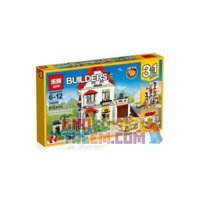 NOT Lego MODULAR FAMILY VILLA 31069 LEDUO 6007 LELE 33077 LEPIN 24046 SX 1041 xếp lắp ráp ghép mô hình BIỆT THỰ GIA ĐÌNH MÔ-ĐUN BIỆT THỰ ĐÌNH Creator Sáng Tạo 738 khối