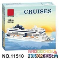 NOT Lego MSC MERAVIGLIA 40318 LARI 11510 xếp lắp ráp ghép mô hình DU THUYỀN MSC MERAVIGLIA Promotional Khuyến Mại 180 khối