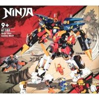 NOT Lego NINJA ULTRA COMBO MECH 71765 61103 ZIMO 82207 xếp lắp ráp ghép mô hình NINJA ULTRA COMBO MECH SIÊU KẾT HỢP MECHA The Lego Ninjago Movie Ninja Lốc Xoáy 1104 khối