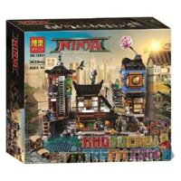 NOT Lego NINJAGO CITY DOCKS 70657 KING 89066 Bela Lari 10941 LEJI LJ99016 99016 LEPIN 06083 LION KING 180093 SHENG YUAN/SY 1148 xếp lắp ráp ghép mô hình BẾN TÀU THÀNH PHỐ NINJAGO THUYỀN The Lego Ninjago Movie Ninja Lốc Xoáy 3553 khối
