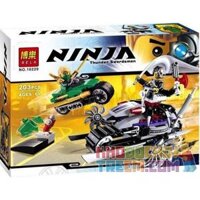 NOT Lego OVERBORG ATTACK 70722 Bela 10220 Lari 10220 xếp lắp ráp ghép mô hình TẤN CÔNG OVERBORG The Lego Ninjago Movie Ninja Lốc Xoáy 207 khối