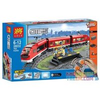 NOT Lego PASSENGER TRAIN 7938 AUSINI 25903 LELE 28032 xếp lắp ráp ghép mô hình TÀU CHỞ KHÁCH KHÁCH City Thành Phố 669 khối