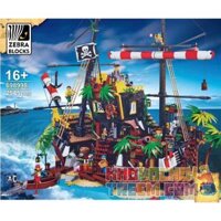 NOT Lego PIRATES OF BARRACUDA BAY 21322 GEJIA 49016 ZEBRA BLOCKS 698998 xếp lắp ráp ghép mô hình CƯỚP BIỂN VỊNH BARRACUDA Ideas Ý Tưởng 2545 khối