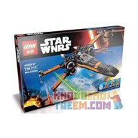 NOT Lego POE'S X-WING FIGHTER 75102 KING 81006 Bela Lari 10466 LELE 79209 S7102 7102 LEPIN 05004 LION KING 180004 xếp lắp ráp ghép mô hình PHI THUYỀN TẤN CÔNG CÁNH CHỮ X MÁY BAY CHIẾN ĐẤU CỦA POE Star Wars Chiến Tranh Giữa Các Vì Sao 717 khối