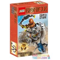 NOT Lego POHATU - MASTER OF STONE 70785 JISI 10702 XSZ KSZ 707-2 xếp lắp ráp ghép mô hình CHÚA ĐÁ POHATU BÁC SĨ - BẬC THẦY ĐÁ Bionicle Anh Hùng Toa 66 khối