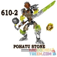 NOT Lego POHATU - UNITER OF STONE 71306 XSZ KSZ 610-2 xếp lắp ráp ghép mô hình POHATU - UNITER OF STONE ĐƠN VỊ ĐÁ BIONICLE ANH HÙNG ROCK CHARGE BAOHATU Anh Hùng Toa 90 khối