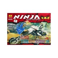 NOT Lego SKULL MOTORBIKE 2259 Bela 9728 Lari 9728 xếp lắp ráp ghép mô hình XE MÁY SKULL ĐẦU LÂU The Lego Ninjago Movie Ninja Lốc Xoáy 157 khối