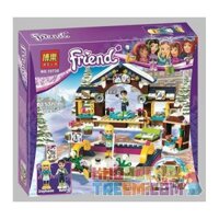 NOT Lego SNOW RESORT ICE RINK 41322 Bela Lari 10730 LELE 37031 LEPIN 01043 xếp lắp ráp ghép mô hình SÂN TRƯỢT BĂNG KHU NGHỈ DƯỠNG TUYẾT Friends Các Bạn Gái 307 khối