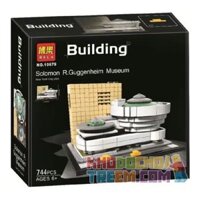 NOT Lego SOLOMON R. GUGGENHEIM MUSEUM 21035 Bela 10679 Lari 10679 xếp lắp ráp ghép mô hình BẢO TÀNG GUGGENHEIM SOLOMON R. Architecture Công Trình Kiến Trúc 744 khối