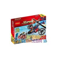 NOT Lego SPIDER-HELICOPTER RESCUE 76016 JISI 7106 LARI/BELA 10240 SHENG YUAN/SY SY315 xếp lắp ráp ghép mô hình TRỰC THĂNG GIẢI CỨU NGƯỜI NHỆN Marvel Super Heroes Siêu Anh Hùng Marvel 299 khối