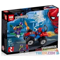 NOT Lego SPIDER-MAN CAR CHASE 76133 Bela Lari 11184 LEPIN 07115 xếp lắp ráp ghép mô hình NGƯỜI NHỆN TRUY BẮT TRÊN Ô TÔ CUỘC RƯỢT ĐUỔI XE CỦA Marvel Super Heroes Siêu Anh Hùng Marvel 52 khối