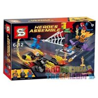 NOT Lego SPIDER-MAN GHOST RIDER TEAM-UP 76058 LEPIN 07041 SHENG YUAN/SY SY841 xếp lắp ráp ghép mô hình NGƯỜI NHỆN HỢP SỨC MA TỐC ĐỘ LẬP NHÓM GHOST RIDER Marvel Super Heroes Siêu Anh Hùng Marvel 217 khối