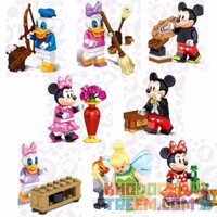NOT Lego STITCH 71012 LELE 37005 xếp lắp ráp ghép mô hình 8 NHÂN VẬT VỊT DONALD DAISY CHUỘT MICKEY MINNIE CÔ TIÊN THỢ TINKER BELL KHÂU Collectable Minifigures Búp Bê Sưu Tầm 3 khối