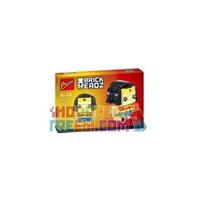 NOT Lego SUPERMAN & WONDER WOMAN 41490 JISI 6803 6804 Kazi KY147-1 147-1 KY147-2 147-2 LOZ 1701 xếp lắp ráp ghép mô hình SIÊU NHÂN & WONDER WOMAN NGƯỜI PHỤ NỮ KỲ DIỆU Brickheadz Nhân Vật Đầu To 220 khối