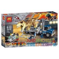 NOT Lego T. REX TRANSPORT 75933 Bela Lari 10927 LELE 39116 xếp lắp ráp ghép mô hình XE VẬN CHUYỂN KHỦNG LONG BẠO CHÚA T. REX TẢI Jurassic World Thế Giới Khủng Long 609 khối