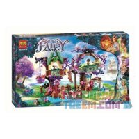 NOT Lego THE ELVES' TREETOP HIDEAWAY 41075 LARI BELA 10414 xếp lắp ráp ghép mô hình NGÔI NHÀ ẨN TRÊN NGỌN CÂY NƠI NÁU CỦA YÊU TINH Thế Giới Phép Thuật 505 khối