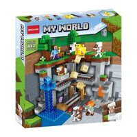 NOT Lego THE FIRST ADVENTURE 21169 BRICK 842 LARI BELA 60106 xếp lắp ráp ghép mô hình MINECRAFT CUỘC PHIÊU LƯU ĐẦU TIÊN Game Xây Dựng 542 khối