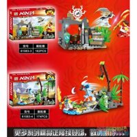 NOT Lego THE KEEPERS' VILLAGE 71747 PRCK 61083 xếp lắp ráp ghép mô hình LÀNG CỦA NGƯỜI GIỮ The Lego Ninjago Movie Ninja Lốc Xoáy 632 khối