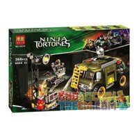 NOT Lego TURTLE VAN TAKEDOWN 79115 Bela 10276 Lari 10276 xếp lắp ráp ghép mô hình HẠ GỤC XE TẢI NHỎ RÙA VAN TAKEDOWN Teenage Mutant Ninja Turtles Ninja Rùa 368 khối