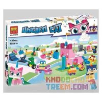 NOT Lego UNIKINGDOM CREATIVE BRICK BOX 41455 Bela 11019 Lari 11019 xếp lắp ráp ghép mô hình VƯƠNG QUỐC NGỘ NGHĨNH CỦA CHÚ MÈO KỲ LÂN HỘP GẠCH SÁNG TẠO UNIKINGDOM Unikitty Thế Giới Kỳ Lân 433 khối