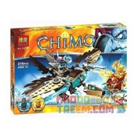 NOT Lego VARDY'S ICE VULTURE GLIDER 70141 Bela Lari 10291 LELE 79096 xếp lắp ráp ghép mô hình CHIM ƯNG BĂNG CỦA VARDY TÀU LƯỢN KỀN Legends Of Chima Bộ Tộc Thú 217 khối