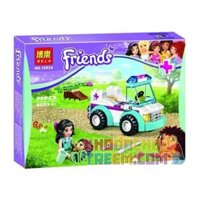 NOT Lego VET AMBULANCE 41086 LARI BELA 10534 xếp lắp ráp ghép mô hình XE CẤP CỨU THÚ Y THƯƠNG Friends Các Bạn Gái 89 khối