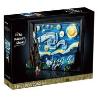 NOT Lego VINCENT VAN GOGH - THE STARRY NIGHT 21333 21033 92803 5599 WEKKI 506301 xếp lắp ráp ghép mô hình VINCENT VAN GOGH - ĐÊM ĐẦY SAO Ideas Ý Tưởng 2316 khối