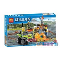 NOT Lego VOLCANO STARTER SET 60120 Bela 10637 Lari 10637 xếp lắp ráp ghép mô hình NGHIÊN CỨU NÚI LỬA BỘ KHỞI ĐỘNG City Thành Phố 83 khối