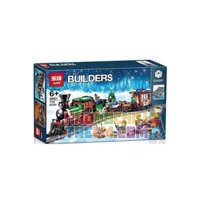 NOT Lego WINTER HOLIDAY TRAIN 10254 LEPIN 36001 SHENZHEN RAEL ENTERTAINMENT 20001 SUPER 18K K008 xếp lắp ráp ghép mô hình ĐOÀN TÀU GIÁNG SINH CHUYẾN NGHỈ ĐÔNG Creator Expert Chuyên Gia Sáng Tạo 734 khối