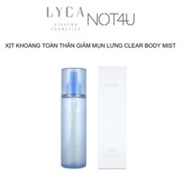 [NOT4U] Xịt Khoáng Toàn Thân NOT4U Clear Body Mist 200ml