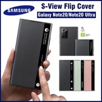 Note 20 / note20 ultra 5g chính thức samsung mirror smart view flip-free answering cover cho điện thoại galaxy ốp lưng led s-view cover ef-zn985
