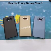 Note 5|| Bao Da Clear View Standing Samsung Note 5 - Pk NQV