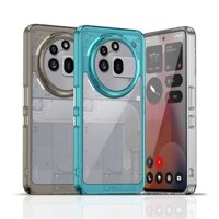 Nothing Phone (3a) Pro vỏ điện thoại, rõ ràng điện thoại trong suốt Bìa TPU và PC hai-in-one Ốp bảo vệ chống sốc cho không có gì điện thoại 3 một 3A Pro