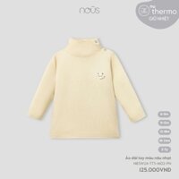 NOUS - Áo dài tay màu nâu nhạt(6M-2Y)