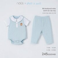 [NOUS] Bộ Body Suit Áo Cộc Tay Phối Quần Dài Nous Premium