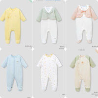 [Nous] bộ bodysuit dài tay chất  mềm mại  mặc thu đông cho bé sơ sinh - Body NOUS Petti- Nous Doux