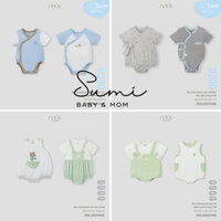 Nous set 2 bodysuit cộc tay nhiều mẫu bé trai bé gái