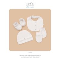 Nous set phụ kiện, mũ, khăn sữa - Set phụ kiện, bao tay bao chân, khăn sữa, khăn tắm, mũ cho bé trai bé gái