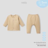 NOUS STORE - Bộ cài thẳng dài màu be - Nu Petit - 9M - SS24.T7A