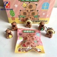Novaflux 32 chiếc Mặt dây chuyền hoạt hình Capybara, Móc khóa đèn ngủ Fruit Sister Labuburu Kuromi, Quà tặng sinh nhật Đèn ngủ dễ thương Rùa Giấc mơ Thỏ hoạt hình Mô hình Mini Móc khóa trẻ em
