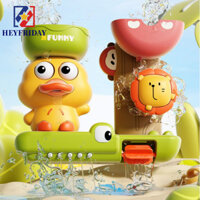 Novaflux Baby Spin Top Đồ Chơi Tắm, Vịt & Sư Tử Treo Tường Hút Đồ Chơi Bánh Xe Nước Xoay, Chơi Nước Ổn Định Giáo Dục Vui Nhộn Đồ Chơi Tắm Cho Bé Bồn Tắm