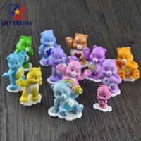 Novaflux Gấu Cầu Vồng Nhân Vật Hành Động Quà Tặng PVC Đồ Chơi Búp Bê Thu Nhỏ Gấu Cầu Vồng Tình Yêu Gấu Đồ Chơi Nhân Vật