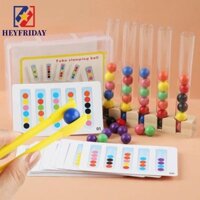 Novaflux Kẹp Hạt Ống Kiểm Tra Đồ Chơi, Đồ Chơi Giáo Dục Ống Kiểm Tra Màu Sắc Trò Chơi, Tập Trung Logic Nhiều Màu Gỗ Kẹp Nhựa Hạt Màu Trò Chơi Phù Hợp Với Màu Quà Tặng Trẻ Em