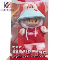 Novaflux Labubububu Coca-Cola Series Búp bê sang trọng, Phim hoạt hình Pop Mart Móc khóa sưu tập Mô hình búp bê Labububububumu Tượng búp bê, Mũ trang phục đồ chơi Kawaii chống thất lạc Labububupu Mặt dây chuyền sang trọng Quà tặng sinh nhật