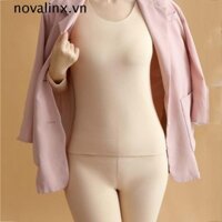 Novalinx Nữ Giữ Nhiệt Quần Lót Liền Mạch Mềm Mại Đức Quần Lông Cừu Cổ Chữ O Quần Lót Co Giãn Màu Trơn