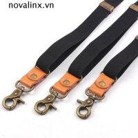 Novalinx Suspenders Kẹp Áo Sơ Mi Phụ Kiện Bộ Đồ Cưới Vintage Sọc Màu Trơn Dây Đeo Kẹp Cho Nam Hiệu Suất Quần Treo Kẹp