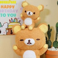 Novaspark Animal Rilakkuma Đồ chơi sang trọng, Bộ sưu tập mềm Búp bê nhồi bông gấu Rilakkuma, Búp bê nhồi bông hoạt hình PP Cotton Fluffy Rilakkuma Đồ chơi nhồi bông sang trọng Người lớn Trẻ em