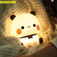 Novaspark Bubu Dudu LED Night, Đèn ngủ đầu giường làm mờ có thể sạc lại USB, Trang trí nội thất Phim hoạt hình LED Đèn ngủ mềm mại cho bé Kid